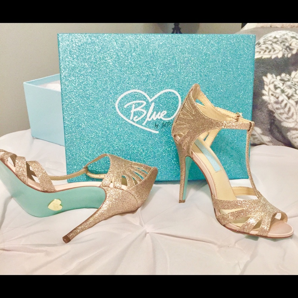 Blue by Betsey Johnson Evening Heels